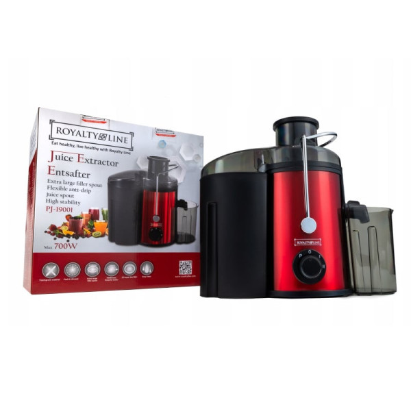 Сокоизстисквачка Royalty Line PJ-19001, 700W, 2 скорости+Pulse, 0.450 ml, Система против капене