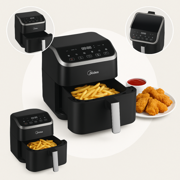 Midea Air Fryer MAD55000ADK – 5L въздушен фритюрник за здравословно и бързо готвене 3