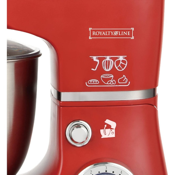 Многофункционален планетарен миксер с иноксова купа 5.5L Royalty Line RL-PKM1600 7