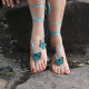 Украшения за крака “Сини пеперуди”