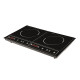 Двоен индукционен котлон Royalty Line RL-DIP4000.2 - 1400W+2000W, 80°C- 270°C, Кристална плоча, Таймер, LED 6