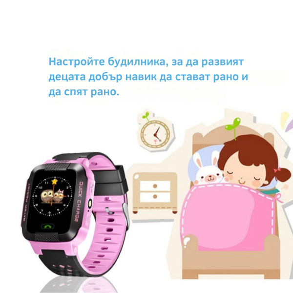 Водоустойчив GPS часовник -Детски -SOS повикване -Micro SIM за Andrioid и IOS,Y21