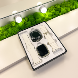 Смарт часовник с AMOLED дисплей и безжични слушалки, RM34