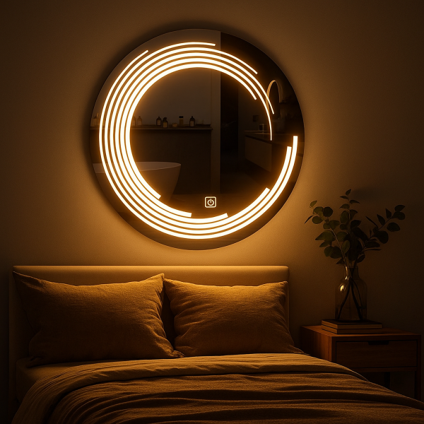 Светещо LED огледало с анти-мъгла и тъч управление 5