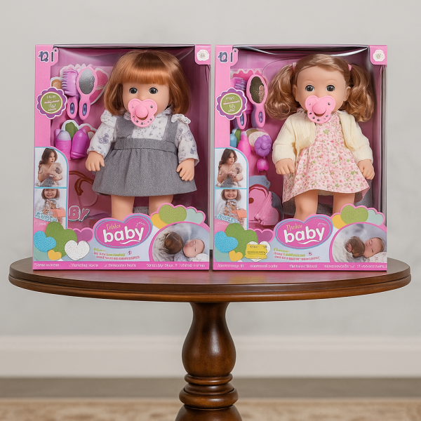 Кукла Hello Baby – говореща и пееща на български, 36 см с аксесоари 1