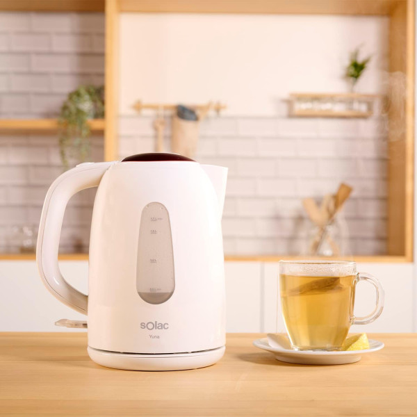Електрическа кана Solac Yuna KT5851P, 2200W, 1.7L, резервоар без BPA, автоматично изключване, подвижни и миещи се филтри 4