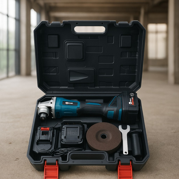 Акумулаторен безчетков ъглошлайф IF Tools AG03 – 36V, 2×4.0Ah батерии, комплект в куфар 4