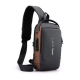 Мъжка чанта за през рамо Crossbody с USB зареждане, водоустойчива и с противокраден джоб 4