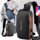 Мъжка чанта за през рамо Crossbody с USB зареждане, водоустойчива и с противокраден джоб 5