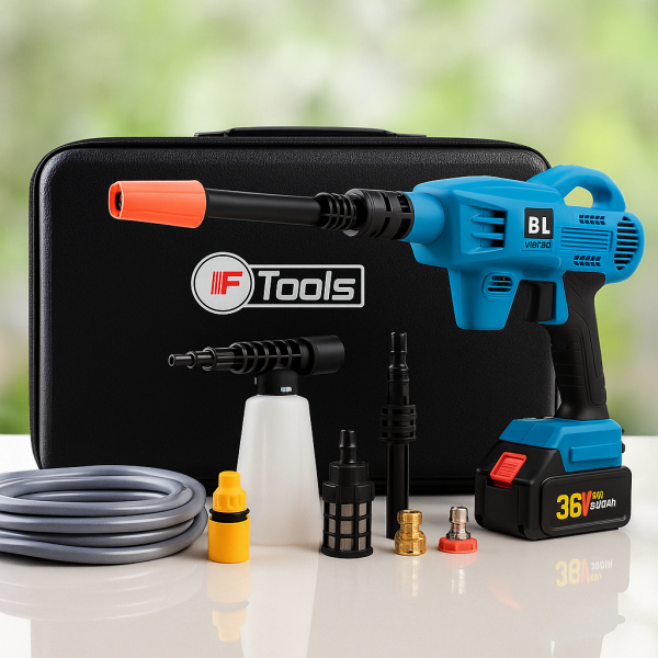 Акумулаторен безчетков пистолет за миене IF Tools BS1101 – 36V, 2.0Ah, с куфар и аксесоари 1