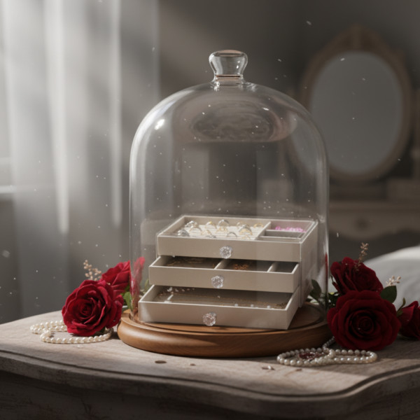 Органайзер за бижута с три чекмеджета – Multi functional Jewelry Storage Box 5