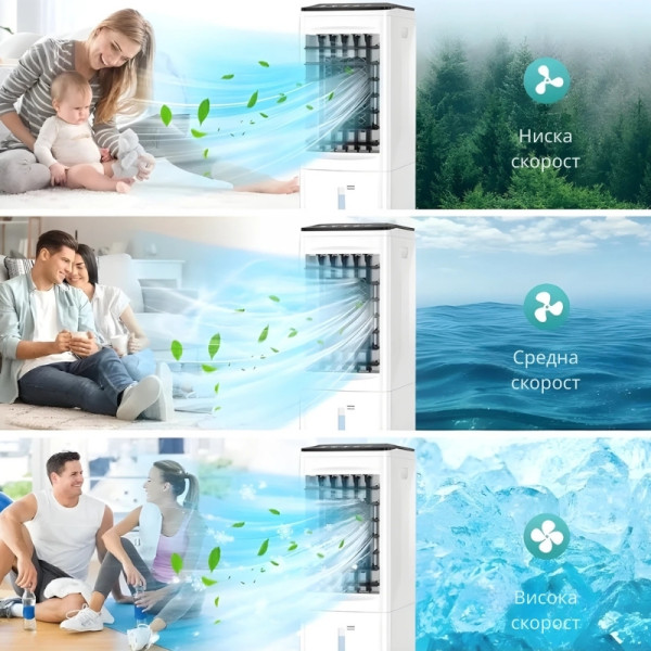 Въздушен охладител KRAFTWAGEN KK-1051 – 5.5L резервоар, 3 скорости, дистанционно управление 5