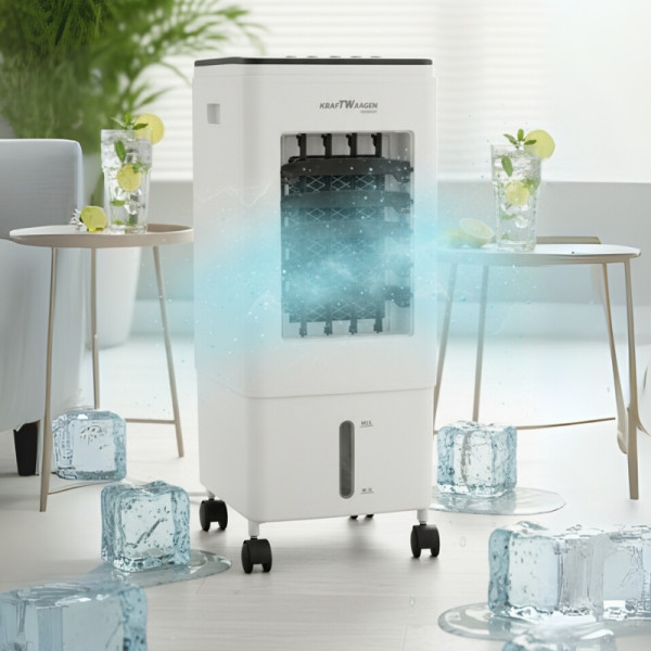 Въздушен охладител KRAFTWAGEN KK-1051 – 5.5L резервоар, 3 скорости, дистанционно управление 1