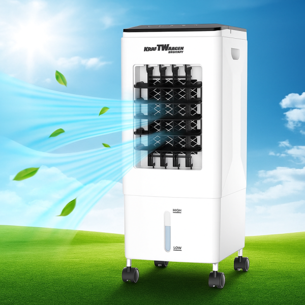 Въздушен охладител KRAFTWAGEN KK-1051 – 5.5L резервоар, 3 скорости, дистанционно управление