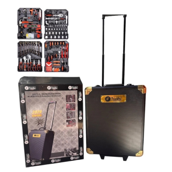 Професионален куфар с инструменти IF Tools BLACK GOLD 2024 – 599 части, CR-V стомана 2