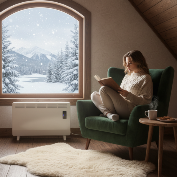 Конвектор Voltz OV51974D – 2400W, Wi-Fi управление, LED дисплей и таймер