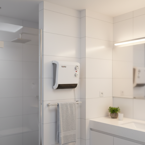 Отоплителна печка за баня Voltz OV51970J – 2000W, вентилатор, водоустойчива 5