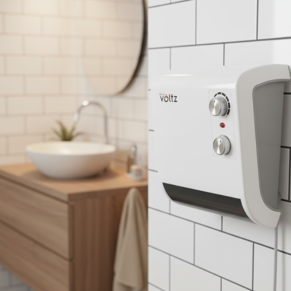Отоплителна печка за баня Voltz OV51970J – 2000W, вентилатор, водоустойчива