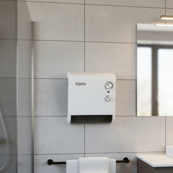 Отоплителна печка за баня Voltz OV51970J – 2000W, вентилатор, водоустойчива 3