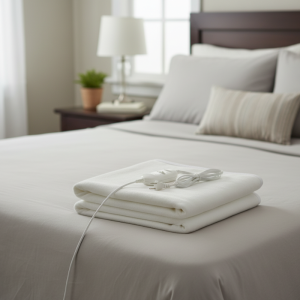 Електрическо одеяло Rosberg R58510AS, 60W, 2 степени на температура