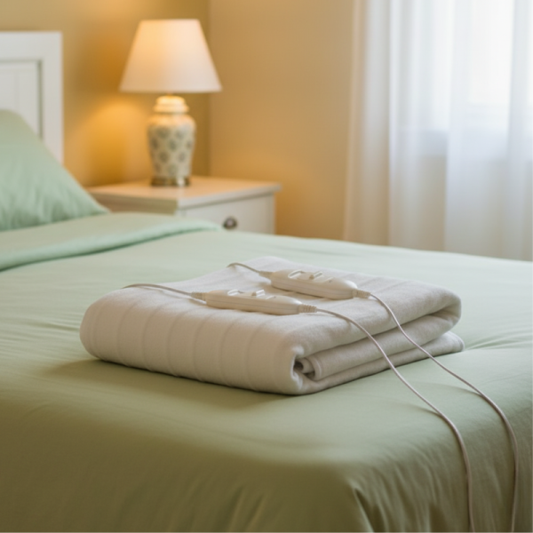 Електрическо двойно одеяло Rosberg RS8510AD, 2×60W, LED индикатор