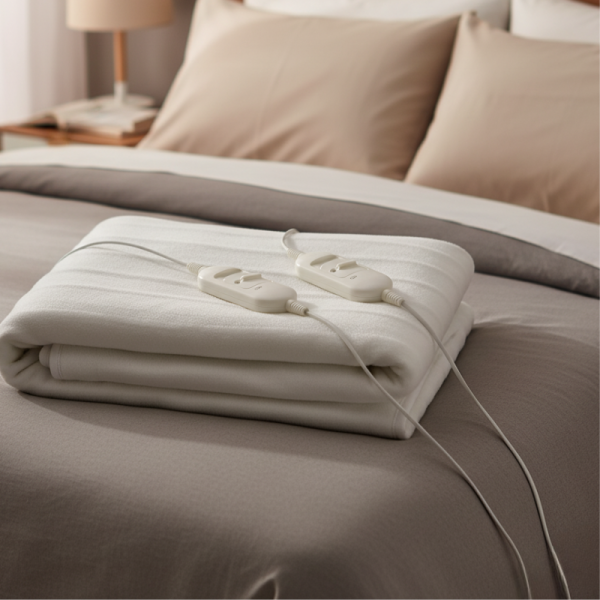 Електрическо двойно одеяло Rosberg RS8510AD, 2×60W, LED индикатор 4