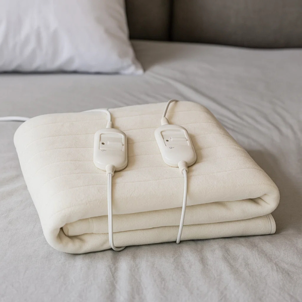 Електрическо двойно одеяло Rosberg RS8510AD, 2×60W, LED индикатор 5