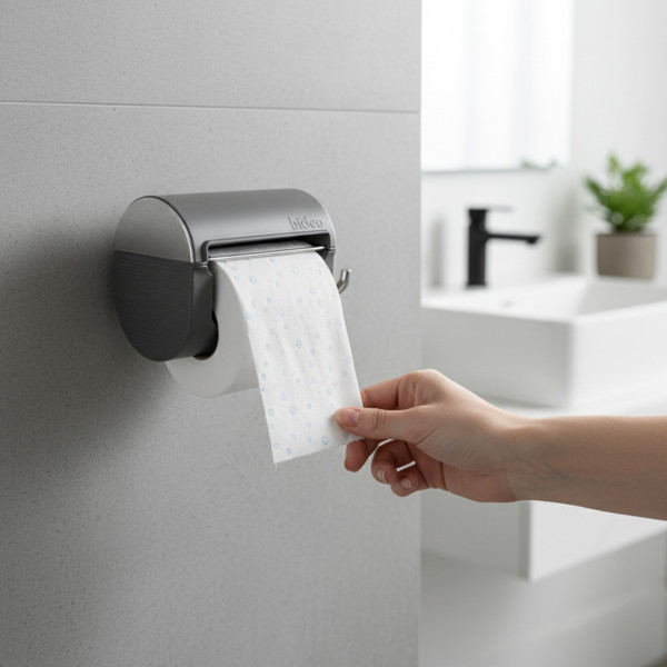 Bideo – поставка за тоалетна хартия, с функция за овлажняване