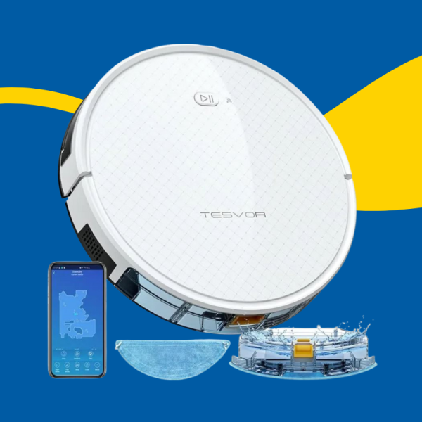 Прахосмукачка робот за сухо и мокро почистване Tesvor X500 Pro с интелигентна навигация и мощно почистване 1 — 4sales Прахосмукачка робот за сухо и мокро почистване Tesvor X500 Pro с интелигентна навигация и мощно почистване 1