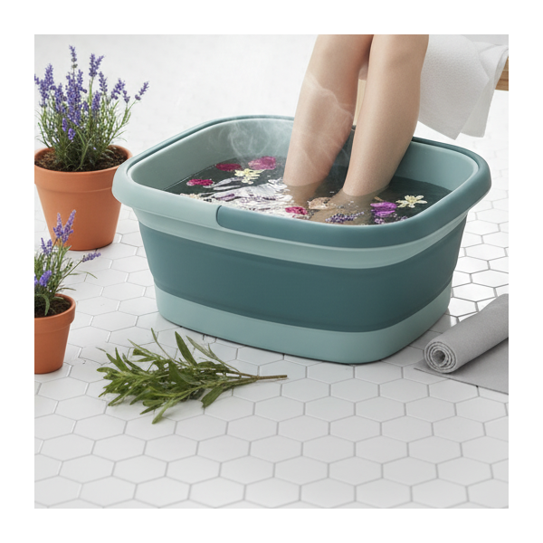 Комплект за детокс и релакс на краката – 20 сашета с 18 билки + сгъваем СПА леген 2