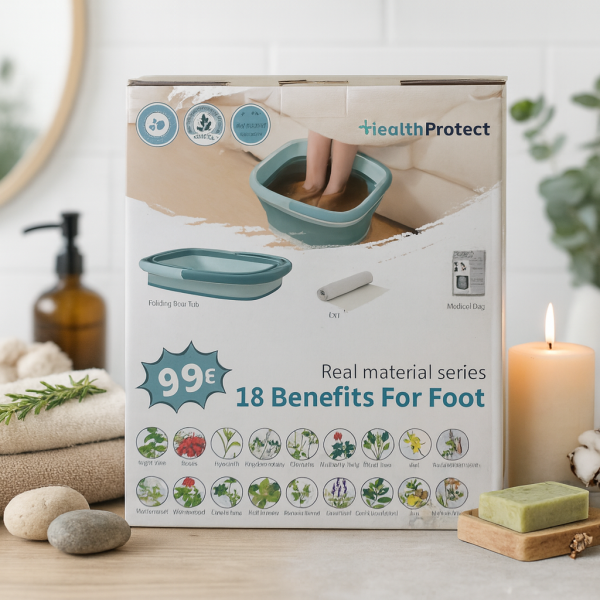 Комплект за детокс и релакс на краката – 20 сашета с 18 билки + сгъваем СПА леген 1