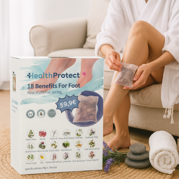 Комплект за детокс и релакс на краката – 20 сашета с 18 билки + сгъваем СПА леген