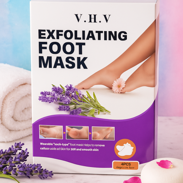 Ексфолираща маска за крака V.H.V – премахва грубата кожа и мазолите само за 1 процедура