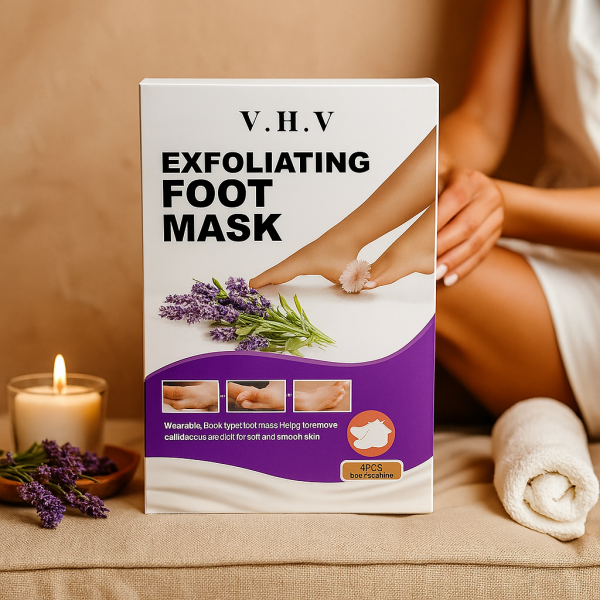 Ексфолираща маска за крака V.H.V – премахва грубата кожа и мазолите само за 1 процедура