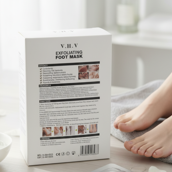 Ексфолираща маска за крака V.H.V – премахва грубата кожа и мазолите само за 1 процедура