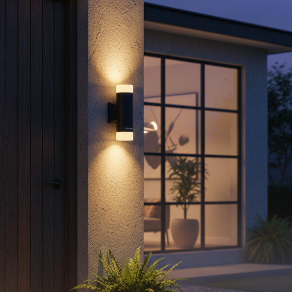 Стенна лампа LUNA LIGHTING – 10W, 280lm, уютна топла светлина за вход и фасада 1