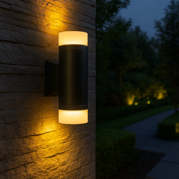 Стенна лампа LUNA LIGHTING – 10W, 280lm, уютна топла светлина за вход и фасада