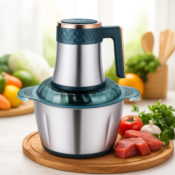 Многофункционален кухненски чопър Kitchen Expert 3L SUS 304 – бързо мели, реже и пюрира без усилие 4