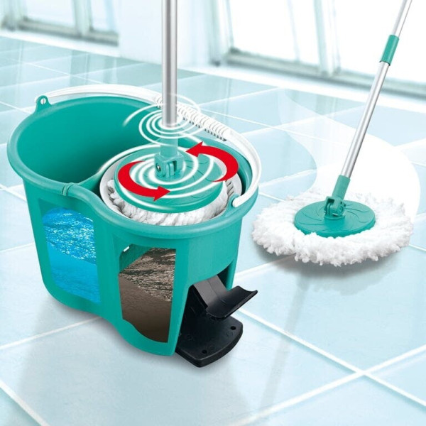 Иновативна кофа за моп за бързо и лесно почистване - CLEANmaxx Power Mop с двукамерна филтърна система