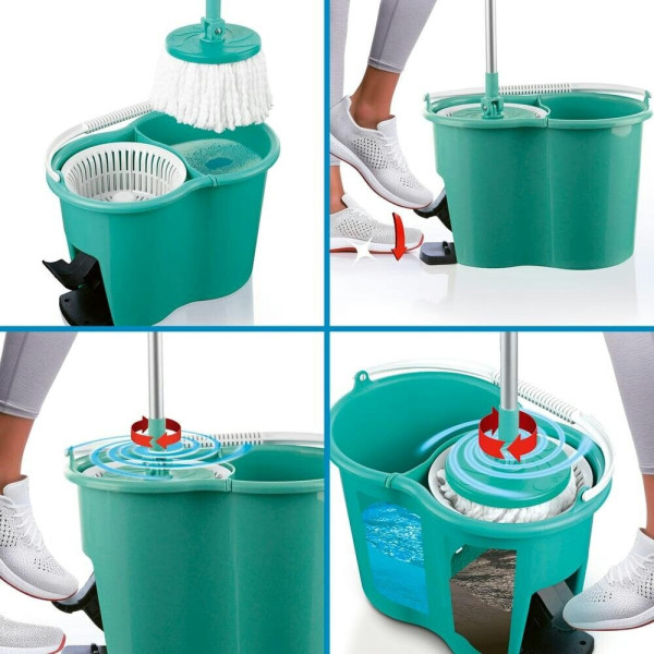 Иновативна кофа за моп за бързо и лесно почистване - CLEANmaxx Power Mop с двукамерна филтърна система