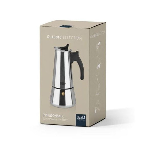 Еспресо кафеварка BEEM Classic Selection – за 4 чаши, неръждаема стомана 2