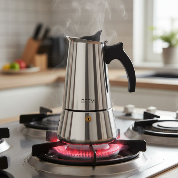 Еспресо кафеварка BEEM Classic Selection – за 4 чаши, неръждаема стомана
