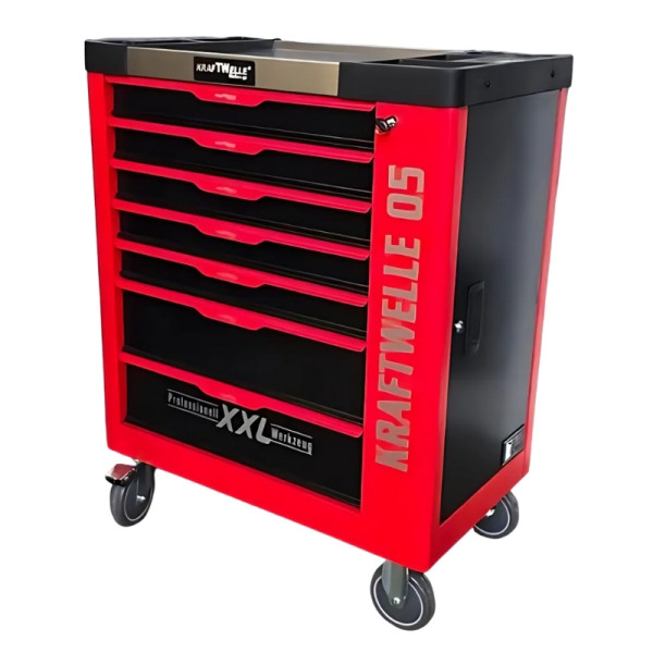 Професионална количка с инструменти Kraftwelle 05 - 7 чекмеджета и над 250 инструмента 3