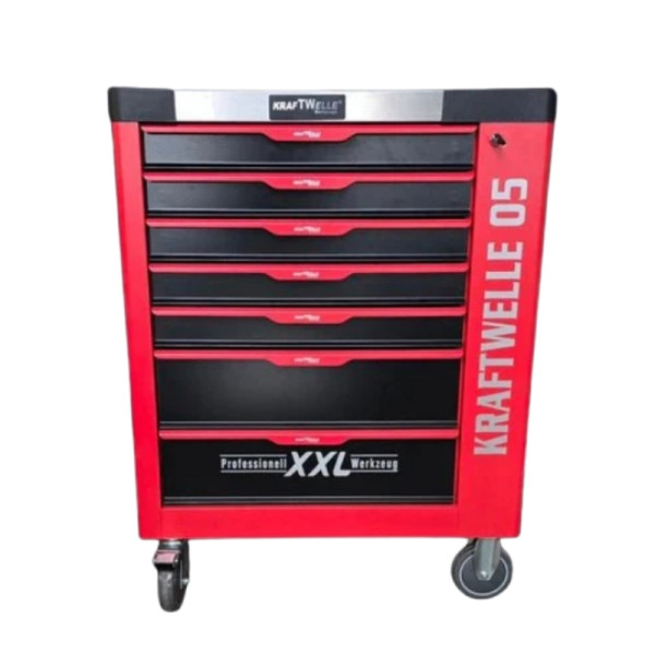 Професионална количка с инструменти Kraftwelle 05 - 7 чекмеджета и над 250 инструмента 4