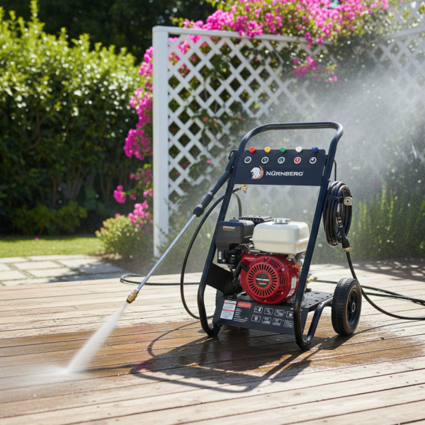Бензинова водоструйка Nürnberg 7.0 HP – 3000 PSI мощ за безкомпромисно почистване 5