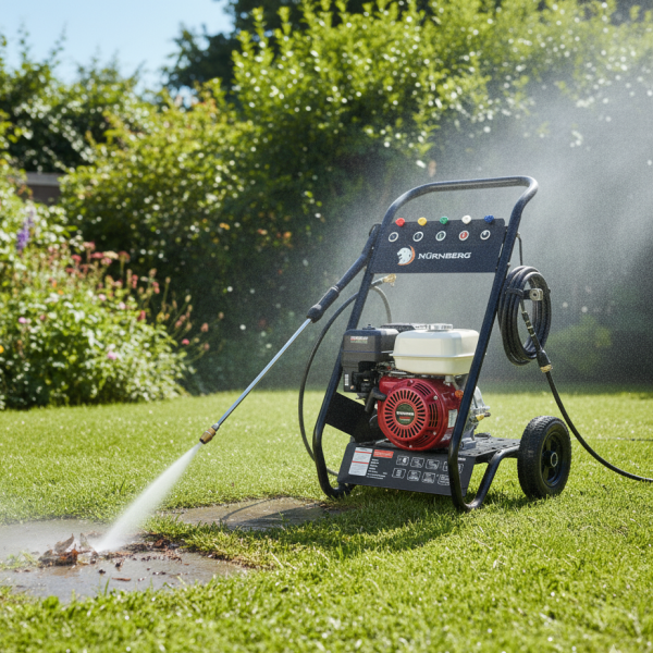 Бензинова водоструйка Nürnberg 7.0 HP – 3000 PSI мощ за безкомпромисно почистване 1