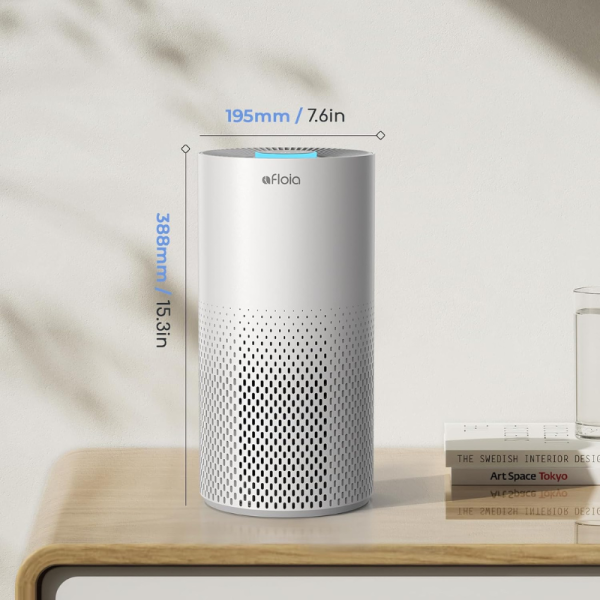 Пречиствател за въздух Afloia Kilo – 3-степенна филтрация, 1076 ft² покритие, 22 dB, 7 цвята светлина 6