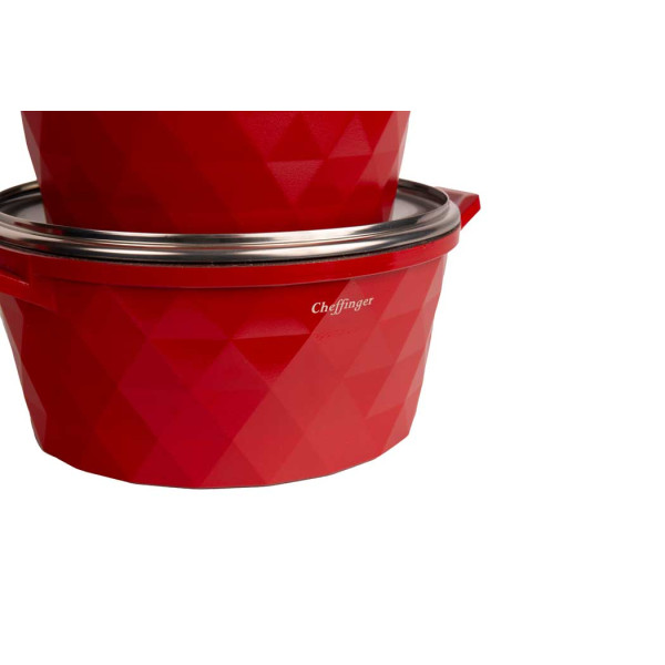 Висококачествен комплект 3бр касероли, Cheffinger – елегантност, здравина и удобство в кухнята