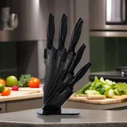 Комплект ножове със стойка Cheffinger CF-KS08