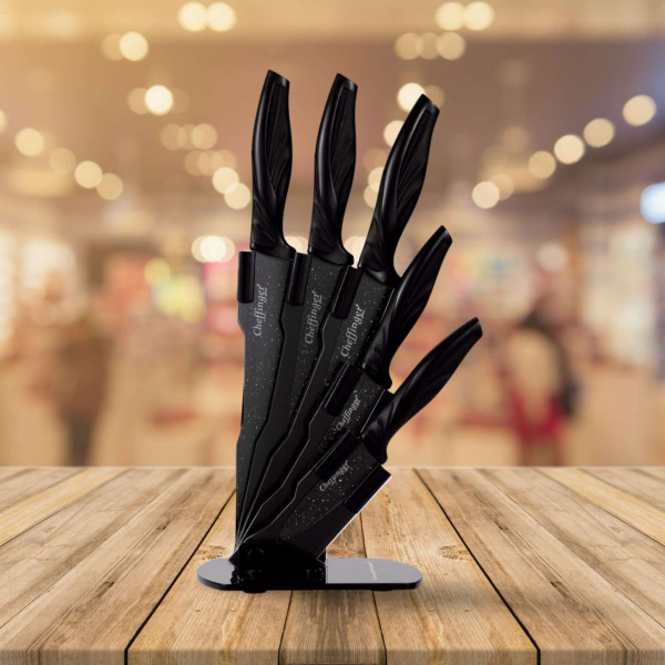 Комплект ножове със стойка Cheffinger CF-KS08 5